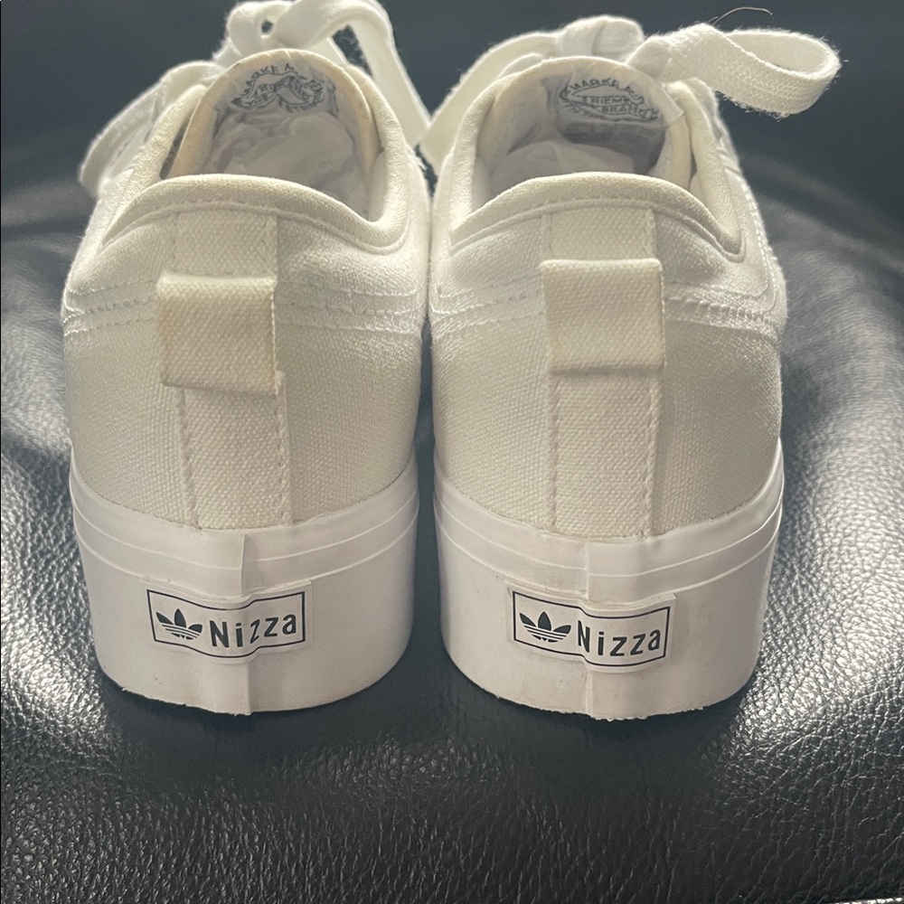 adidas Women’s White Nizza Platform Sneaker - Picture 9 of 16